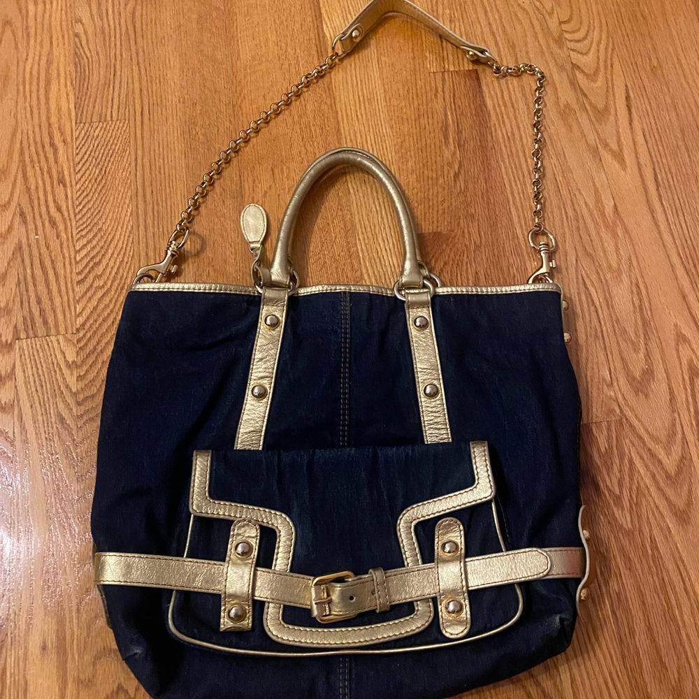 D&G Black and Gold Shoulder Bag